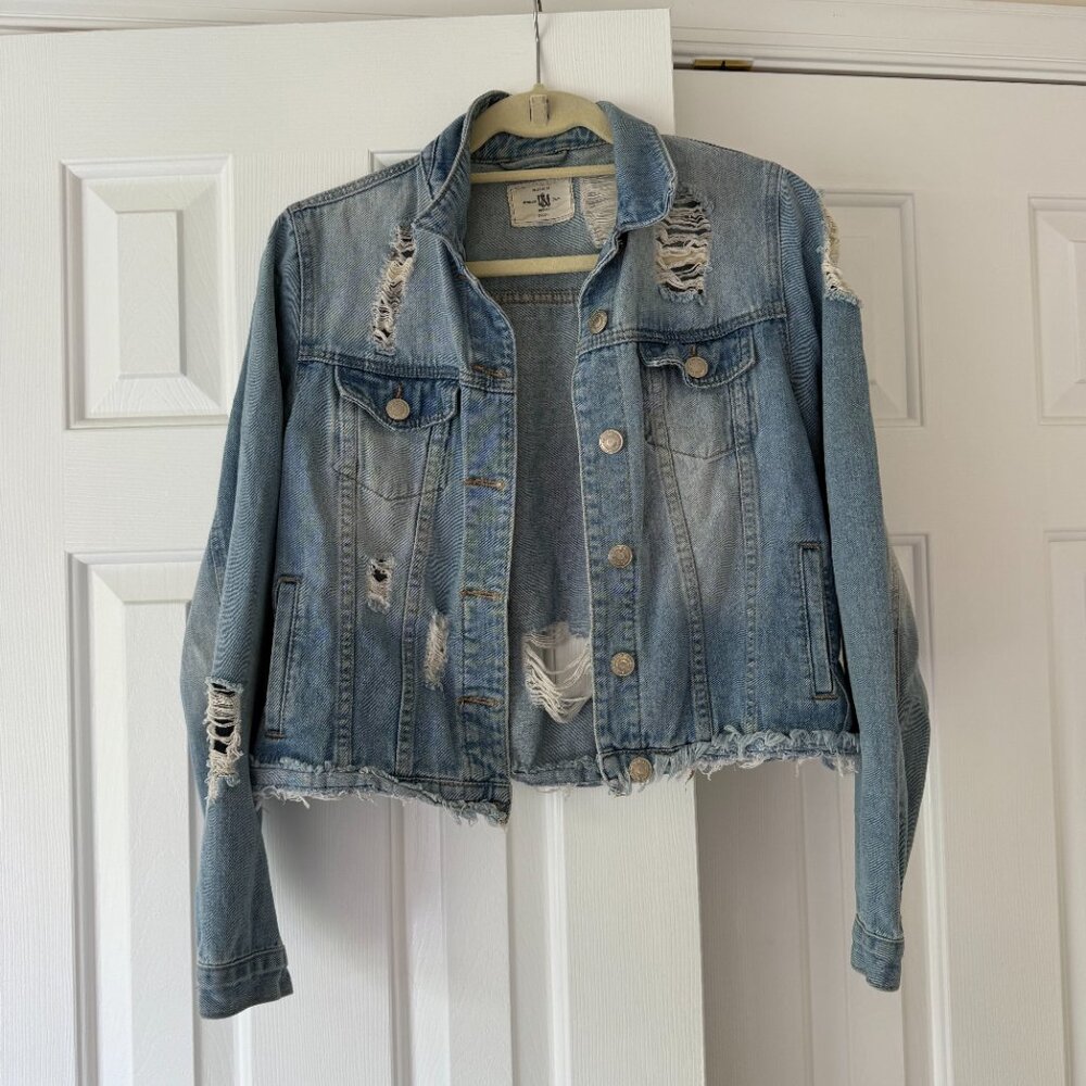 Ripped Denim Jack - Size M